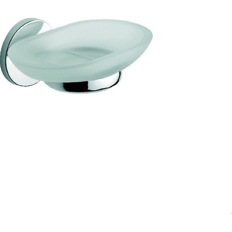 Portasapone porta sapone metaform one art 744 in ottone cromato e vetro (1/3)