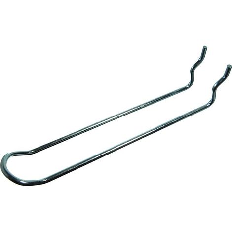 One Stop DIY BZP Lot de 2 crochets pour panneau perforé avec fente européenne 150 mm