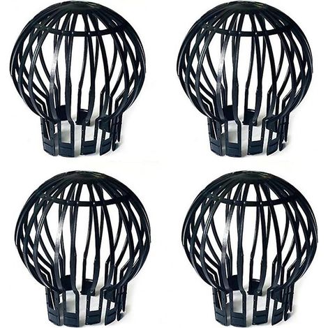 Lot de 4 protège-gouttières en plastique