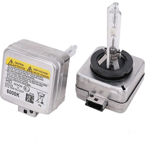 2 ampoules xénon HID D1S 35W 6000K blanc xénon, édition standard pour phares de voiture, remplacement direct d’origine, installation sans outils, (1/5)