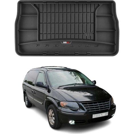 3D Tapis de Coffre Compatible avec Chrysler Town & Country 2005-2015 OMAC Premium Noir (1/5)