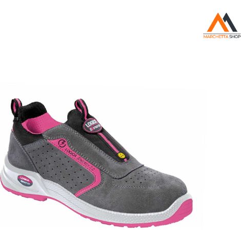 SCARPA BASSA GRIGIA/FUCSIA SENZA LACCI S1PS FO SR ESD - COLORE: GRIGIA/FUCSIA - TAGLIA: 39