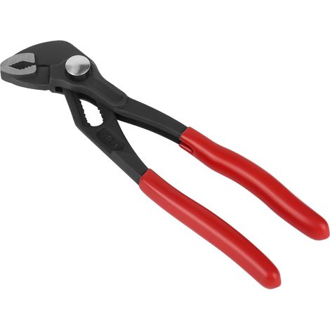Pince à pompe à eau, clé à tuyau réglable avec joint coulissant rainuré en acier Cr-V, pince à clé avec poignées rouges confortables, pince à pompe à eau à réglage rapide de qualité (1/5)