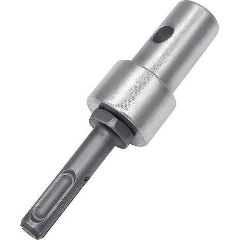 Adattatore per trapano cordless e impatto driver, percussioni, filettatura, SDS Plus per filo 0,5" (M13 x 15 mm), asta tonda. (1/5)