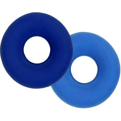 Lot de 2 coussins ronds gonflables pour une assise saine - Coussin rond de 38 cm (15 pouces)