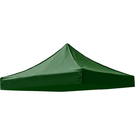 Toile De Toit 3x3m - Vert Foncé - Oxford 420D - Imperméable UV - Pour Tonnelle Jardin Camping (1/5)