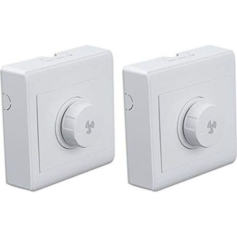 Set of 2 ceiling fan settings, stepless speed controller, wall switch, 220 V, 10 A, for 300 W dimmer