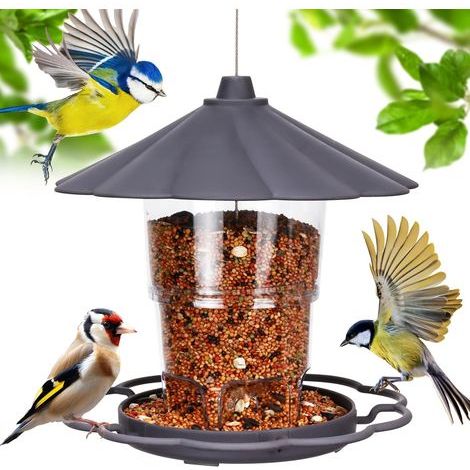 CCYKXA Hanging Outdoor Bird Feeder, 820ml Weatherproof Wild Bird Feeder, Outdoor Bird House for Small Wild Birds in Gardens and Parks (1/5)