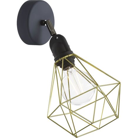 Luminaire EIVA avec articulation, abat-jour Diamond et douille étanche IP65 (1/5)