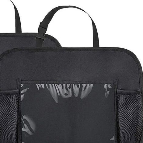 Sac de rangement pour siège auto, système de suspension en tissu Oxford, grand espace avec écran tactile, film transparent, noir, type 2 (1/5)
