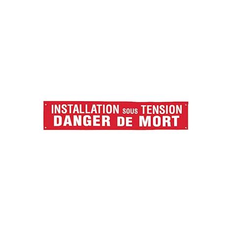 banderole - installations sous tension - catu al-42