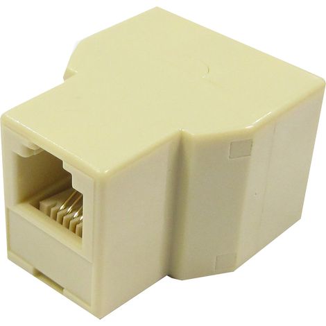 BeMatik - Compact RJ11 doubleur (1 x RJ11-H 2 x RJ11-H) (1/2)