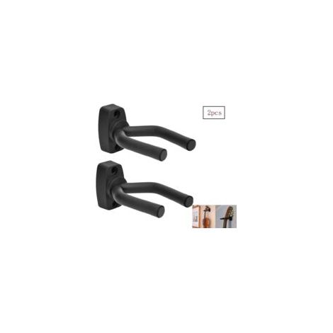 2 Morceau de Guitare Crochet Support Mural Support Guitare Mural Cintres Guitares Crochet de Support Pour tous guitare Acoustique, Guitare classique, Guitare électrique, Basse, Ukulele (1/4)