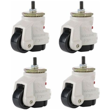 4PCs Roulette Résistante en Nylon Roues de Roulette pour Garage d'Établi Chariot à Tableau Meubles