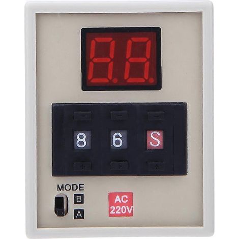 AH3-DM Zeitrelais mit digitaler Anzeige, Verzögerungszeit 0,01 s bis 990 h, AB-Dualmodus, AC 220 V
