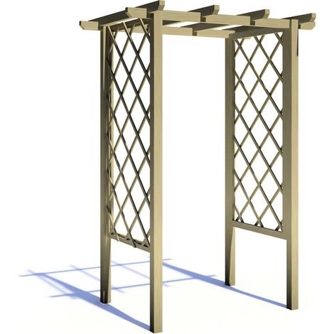 Arch Trellis Pergola 4 x 3 Feet Pressure Treated Wooden Arches - L103 x W133 x H242.6 cm (1/5)