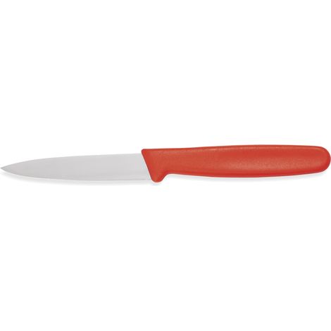 Couteau de cuisine Couteau d'office HACCP en Acier inoxydable/Plastique rouge - Was Germany