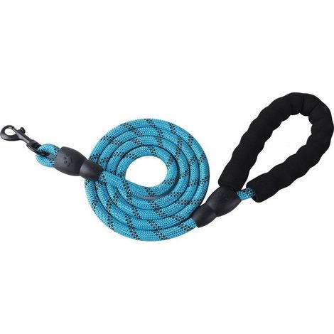 Dog Leash, Soft Padded Handle, Safety Dog Leash with Durable Nylon Reflective Threads for All Sizes,1.5mx10mm (1/4)