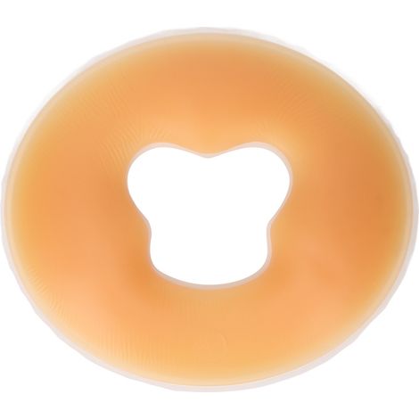 Oreiller facial confortable en silicone, coussin de massage facial en latex, forme ronde. (1/5)
