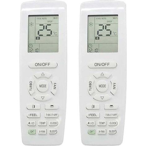 2 mandos a distancia para aire acondicionado YAP1F, para función de calefacción y refrigeración, mando a distancia de repuesto -Crezuo