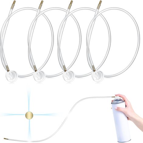 Set di 4 prolunghe per ugelli spray da 4,5 mm per bombolette spray da 25 cm (360 gradi) (1/5)