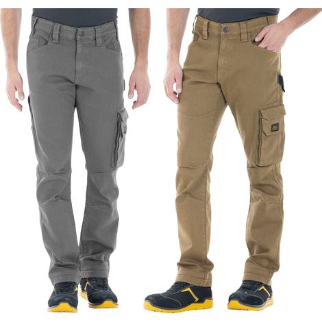 Pantaloni da Lavoro in Cotone con Tasconi Rica Lewis Tabacco 56