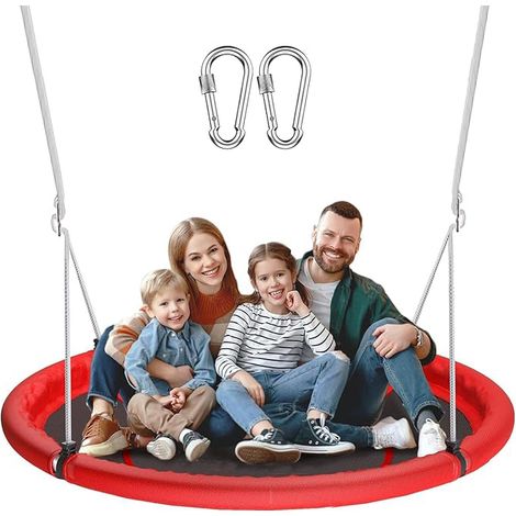 AMXCNOY Balançoire nid 110cm-rouge