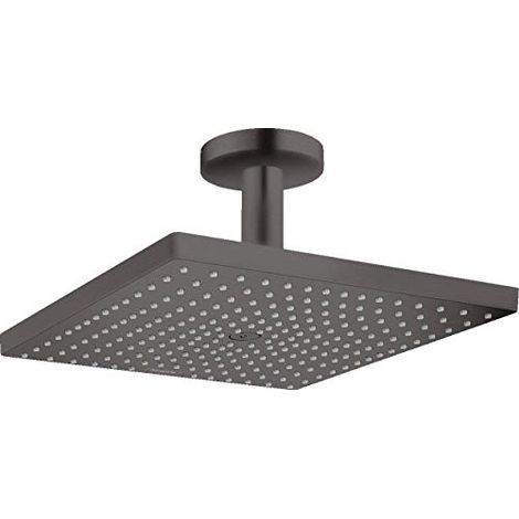Hansgrohe Raindance E - Soffione doccia E 300, getto singolo, cromo nero spazzolato 26250340 (1/4)