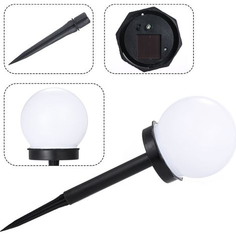 Ampoule LED à énergie solaire, imperméable, éclairage d'extérieur, panneau de rue, lumière blanche froide, 1 pièce (1/5)