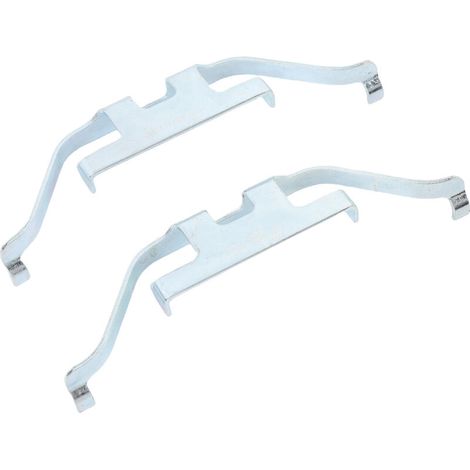 Paar Halteklammern für hintere Scheibenbremsbeläge 34216753675 Ersatz-Antivibrations-Rückholfeder für 3er, 5er, 6er, 7er Reihe E82 E46 E90 E92-Crezuo