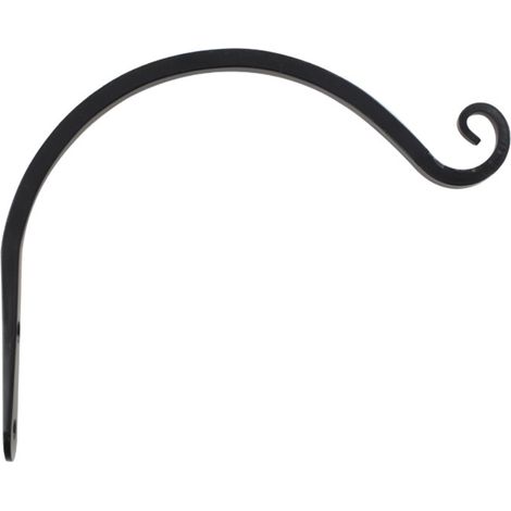Portavaso sospeso da 20 cm – Ferro – Appendiabiti da parete – Mangiatoia per uccelli / Campanelli a vento / Cesto di fiori