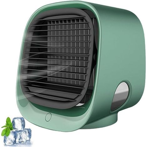 Ventilateurs sans pales, refroidisseurs évaporatifs et climatiseurs d'intérieur, adaptés aux chambres et aux bureaux, écologiques. (1/5)