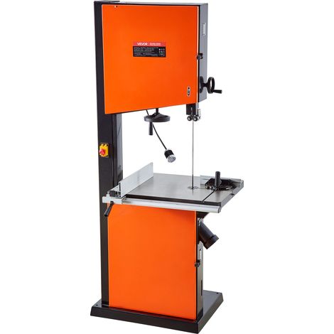 Scie à Ruban Bois 2240 W Scie à Ruban de Table Largeur de Coupe 457 mm Hauteur de Coupe 406 mm pour Travail de Bois, Table en Fonte 690x510 mm Éclairage de Travail à 360° avec Guide d'Onglet (1/5)