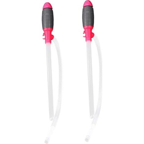 Pompe à Siphon Manuelle Grosse Taille Plastique Lot De 2 Pour Transfert Carburant Eau Huile Automobile Usage Professionnel (1/5)