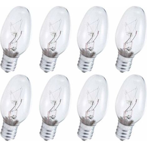 klare Nachtlichtbirnen, 7 Watt, E14-Fassung, 120 V (1/5)