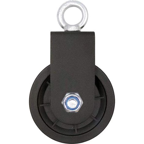 Bloc de Poulie Pivotante, Seul Poulie Bloc avec support de montage en U Pivot poulie de Levage Rouleau Roue pour câble métallique câble Poulie Musculation, 1PC (1/5)