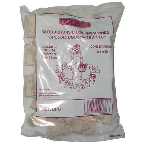 Tappo cilindrico 38x24 cm/para sacco 50 - Bouchonnerie Jocondi