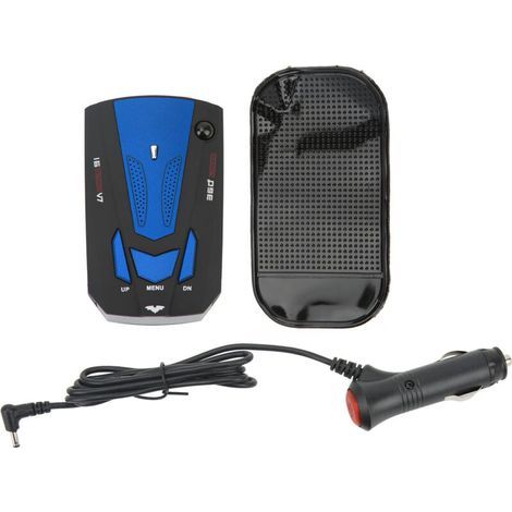 Détecteur de radar automobile 360°, affichage vitesse électronique, testeur anti-radars portable en bleu – sans marque (1/5)