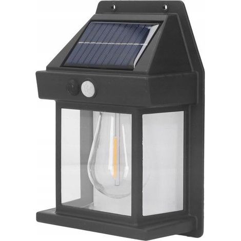 Solar-Gartenleuchte mit Sensor, warmweißes LED-Licht – geeignet für den Außenbereich – 1 Stück (1/5)