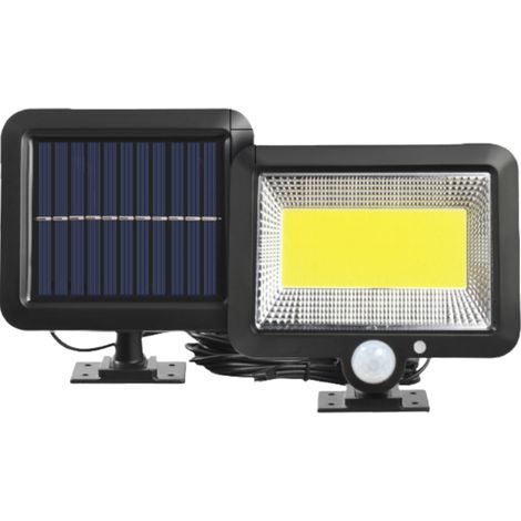 Spot Lumineux Solaire Extérieur - Détecteur De Mouvement - 100 LED - Câble 5 M - 3 Modes D'éclairage - IP65 - Pour Jardin Terrasse Allée (1/5)