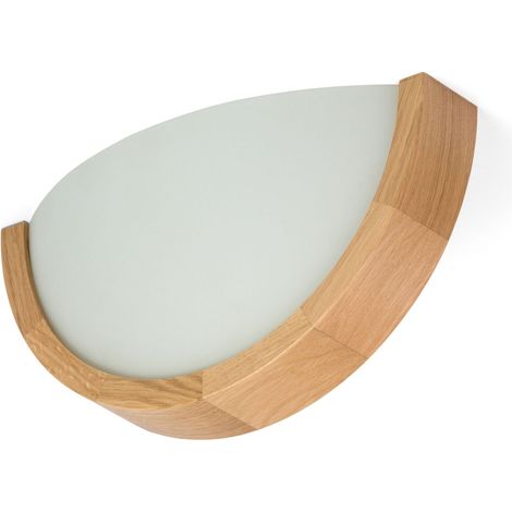 Lámpara de pared de madera Orion 275, lámpara de techo semielegante ROBLE