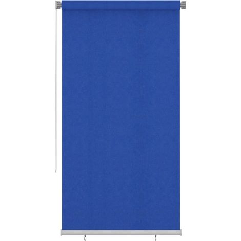 Store Roulant Extérieur Pare-Soleil Anti-UV en Polyéthylène HDPE Bleu 125 x 230 cm - PANGIVO (1/5)