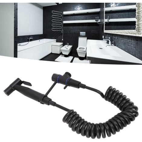 Pistola de bidé portátil de alta presión para inodoro, a prueba de fugas, fabricada en acero inoxidable, para baños. (1/5)