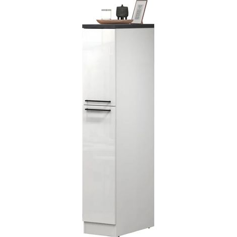 Colonna Portaspezie Bianco Lucido Report 2 Cassetti Soft Close Legno