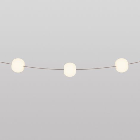 Creative Cables - Catena luminosa 3 punti luce da esterno IP67 Desert Brown - Marina3 Cherry (1/4)