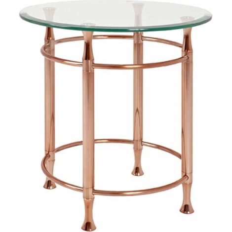 Table d'Appoint Design "Hyva" 52cm Cuivre