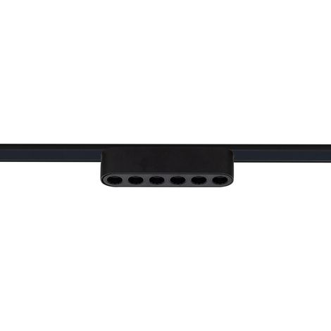 LED-Linearstrahler Magnetschiene 25mm SuperSlim 6W 48V Schwarz Optic 120mm 4000K Neutralweiß