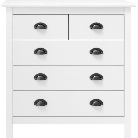 Maison Exclusive - Mesita de noche Hill madera maciza de pino bla