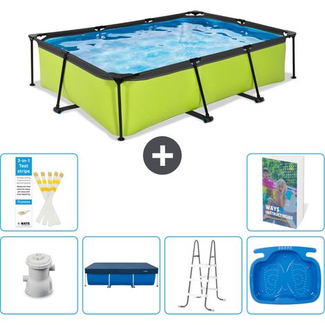 Exit Pool Rechteckig - 300x200x65 cm - 7-teilig S314