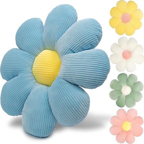 Coussin fleuri - Coussin décoratif fleuri - Coussin de sol moelleux - Coussin d'assise en forme de fleur pour salon, chambre d'enfant, voiture, chambre à coucher - Coussin décoratif pour chambre de fi (1/5)
